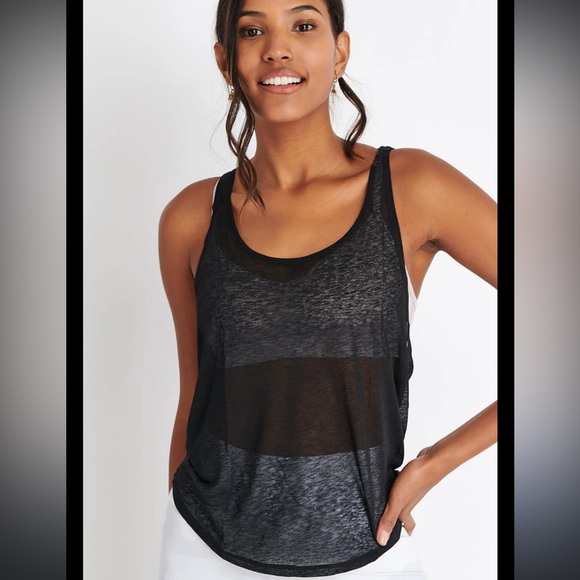 ALO Yoga Tops - Alo Mesh Racer Back Tank Top